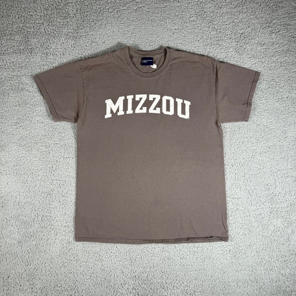 University Of Missouri T-Shirt Size Large MV‎ Sport Mizzou Spell-Out NCAA